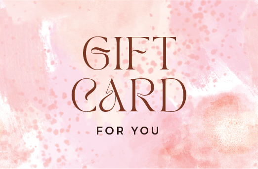 Gift card design pink watercolor background
