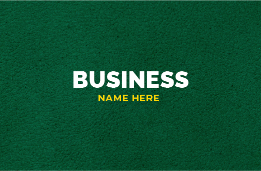 Gift card design green turf design background