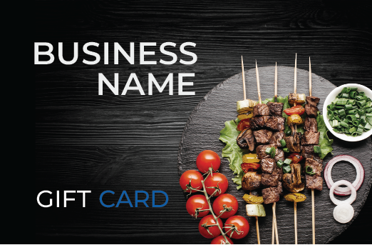 Gift card design kebabs