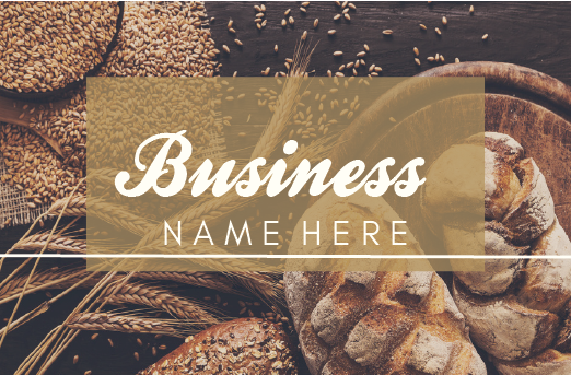 Gift card design breads and grains