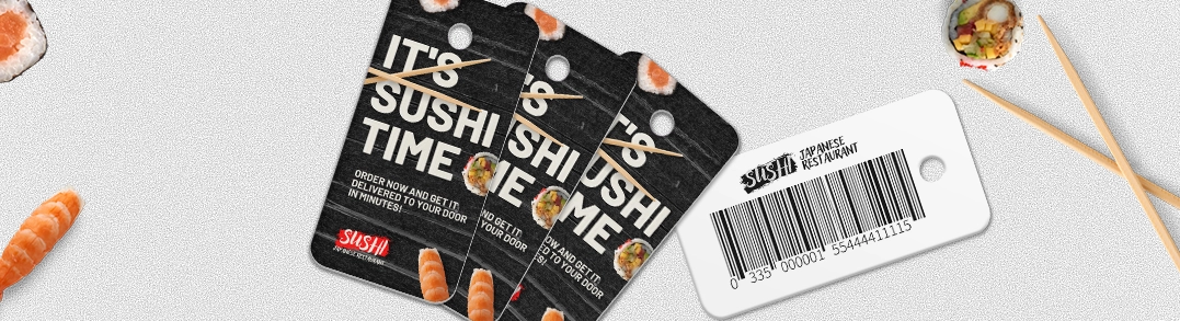 plastic key tags printed by CardPrinting.com