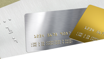 image montage to illustrate an article on embossing on plastic cards