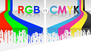 a graphic to accompany an infographic on rgb vs cmyk ink usage