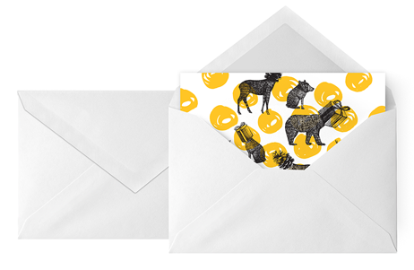 White envelopes for holders