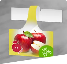 image link to custom printed table talkers, shelf talkers and other sales aids