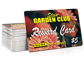 picture of a garden center rewards card