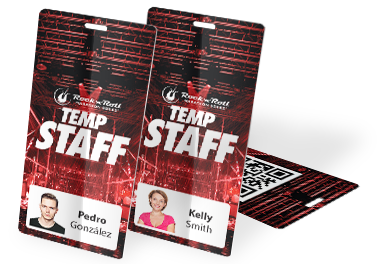 ID005 is a 2.5 x 5.5 inch ID badge ideal for access control and identification