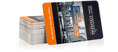 Custom printed hotel key cards for conferences and events