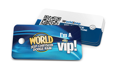 Medium Key Tag. VIP car dealership key tag
