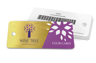 Long Key Tag. Winery Club Card