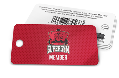 Extra Large Key Tag. Gym Member Tag